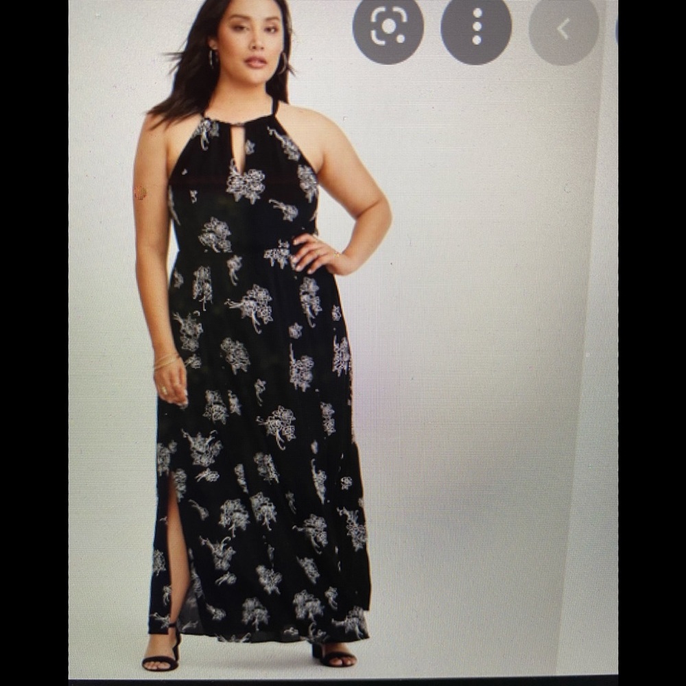 Torrid 0 maxi dress